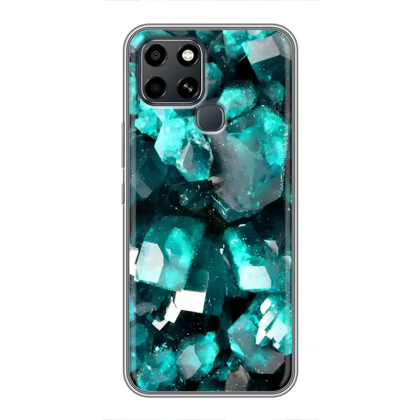 Чехол с рисунком «Кристалы» для Infinix Smart 6 Чехол с рисунком «Кристалы» для Infinix Smart 6