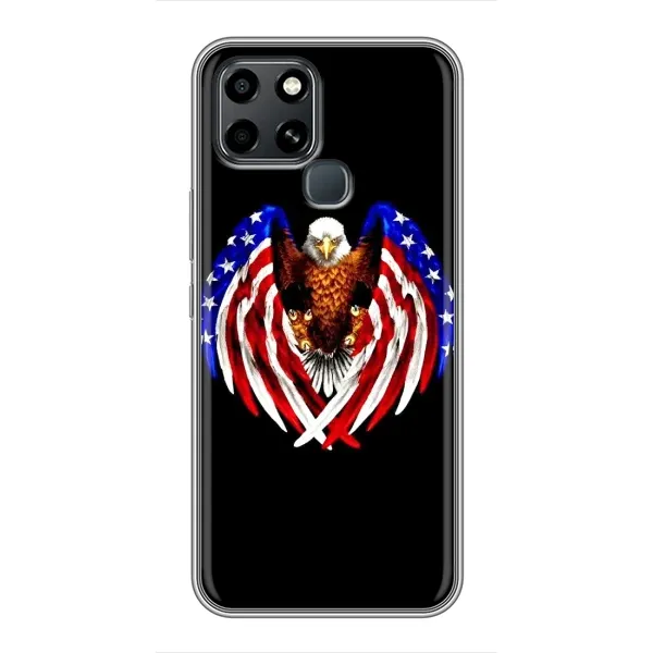 Чехол с рисунком «Крылья США» для Infinix Smart 6 Чехол с рисунком «Крылья США» для Infinix Smart 6