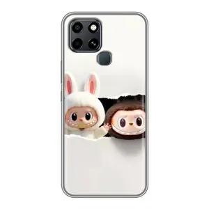 Чохол з принтом Лабубу для Infinix Smart 6 (Фігурки Labubu)