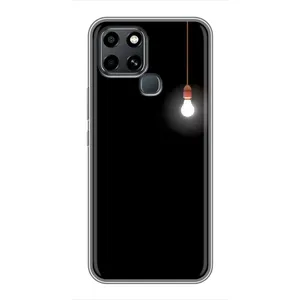Чохол з картинками на чорному фоні для Infinix Smart 6 (Лампочка)