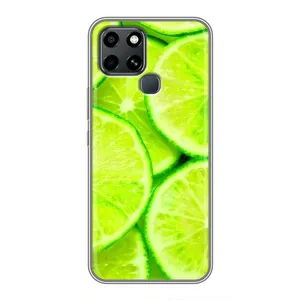 Чехол с изображением  вкусной еды для Infinix Smart 6 (Лайм)