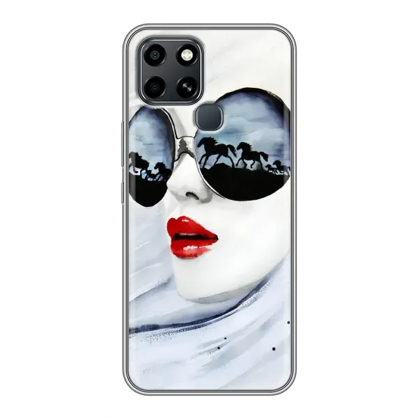 Чехол с рисунком «Любительница коней» для Infinix Smart 6 Чехол с рисунком «Любительница коней» для Infinix Smart 6