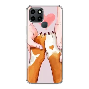 Чохол (ТПУ) Милі песики для Infinix Smart 6 (Любов до собак)