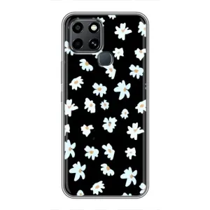 Чехол с ромашками на Infinix Smart 6 (Маленькие ромашки)
