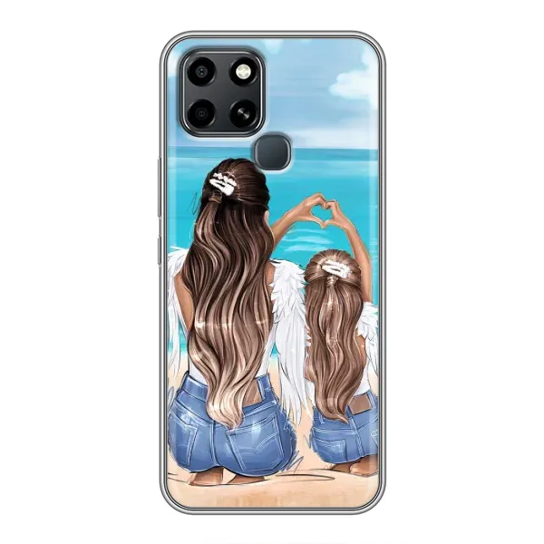 Чехол с рисунком «Мама и дочь» для Infinix Smart 6 Чехол с рисунком «Мама и дочь» для Infinix Smart 6