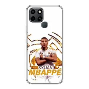 Чехол (TPU) с Футболистом на Infinix Smart 6 (Мбаппе Реал)