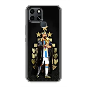 Чехлы Лео Месси Аргентина для Infinix Smart 6 (Месси король)