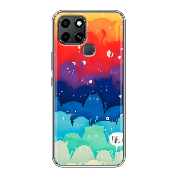 Чехол с рисунком «Mew» для Infinix Smart 6