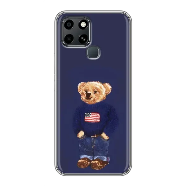 Чехол с рисунком «Мишка USA» для Infinix Smart 6 Чехол с рисунком «Мишка USA» для Infinix Smart 6