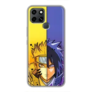 Купить Чехлы на телефон с принтом Anime для Infinix Smart 6 (Naruto Vs Sasuke)