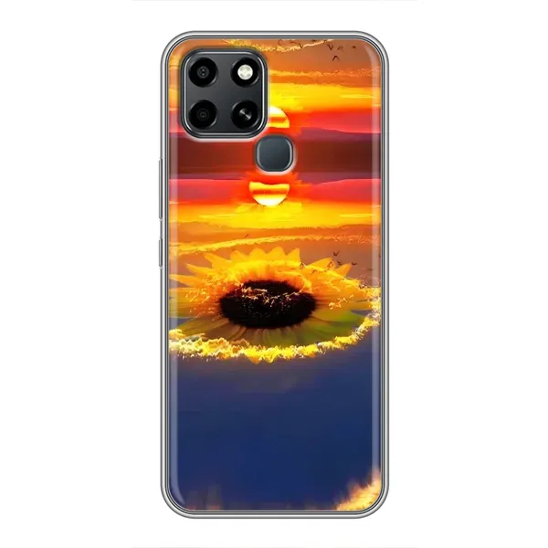 Чехол с рисунком «Небо подсолнух» для Infinix Smart 6 Чехол с рисунком «Небо подсолнух» для Infinix Smart 6