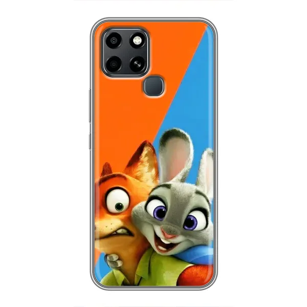 Чехол с рисунком «Ник и Хопс» для Infinix Smart 6 Чехол с рисунком «Ник и Хопс» для Infinix Smart 6