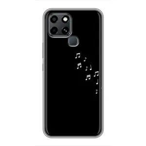 Чохол з картинками на чорному фоні для Infinix Smart 6 (Ноти)