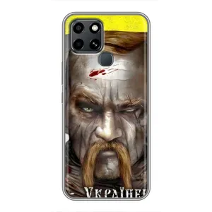 Чехол с картинкой (Патриотический КОЗАК) на Infinix Smart 6 (Одноглазый Козак)