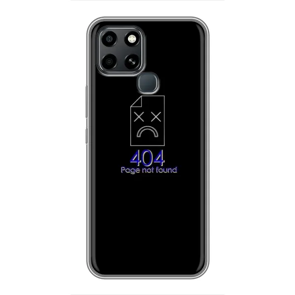 Чехол с рисунком «Ошибка 404» для Infinix Smart 6 Чехол с рисунком «Ошибка 404» для Infinix Smart 6