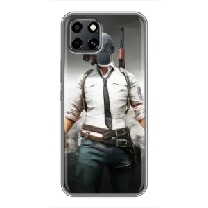 Чохол з картинкою "Герой Pubg" на Infinix Smart 6 (Пабг)