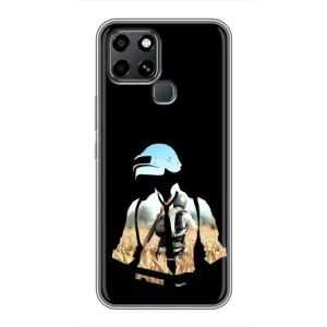 Чохол з картинкою "Герой Pubg" на Infinix Smart 6 (Пубг мен)