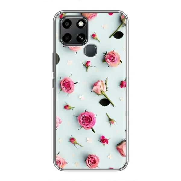 Чехол с рисунком «Разные цветы» для Infinix Smart 6 Чехол с рисунком «Разные цветы» для Infinix Smart 6