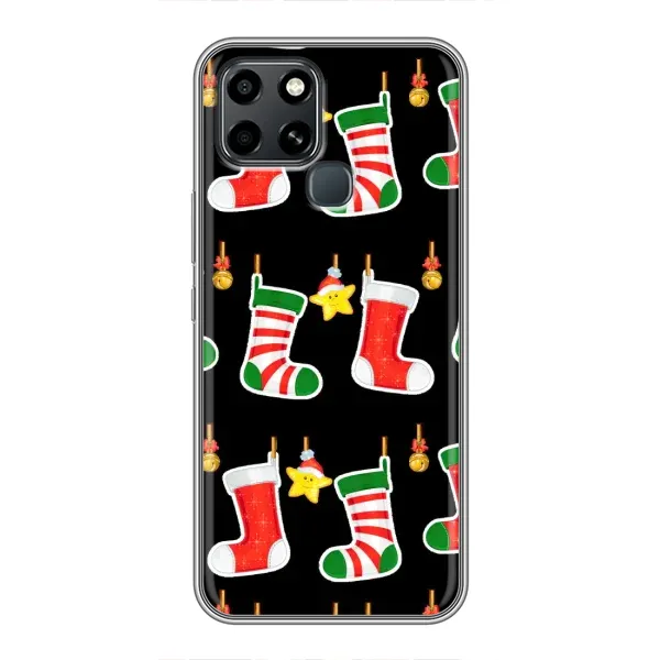 Чехол с рисунком «Рождественские подарки» для Infinix Smart 6 Чехол с рисунком «Рождественские подарки» для Infinix Smart 6