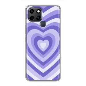 Чохли з тематикою "Маленькі Сердчеки" на Infinix Smart 6 (Серце фіолет)