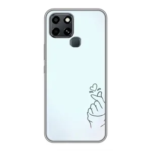 Чохол (Знак сердечка) для Infinix Smart 6 (Сердечко на блакитному)