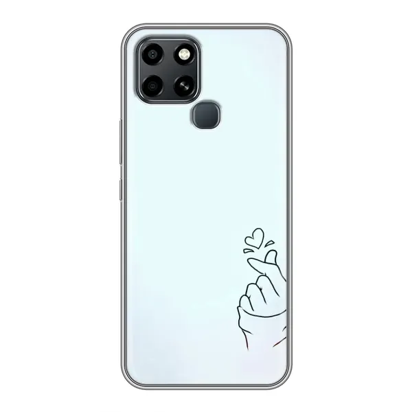 Чехол с рисунком «Сердце на голубом» для Infinix Smart 6 Чехол с рисунком «Сердце на голубом» для Infinix Smart 6