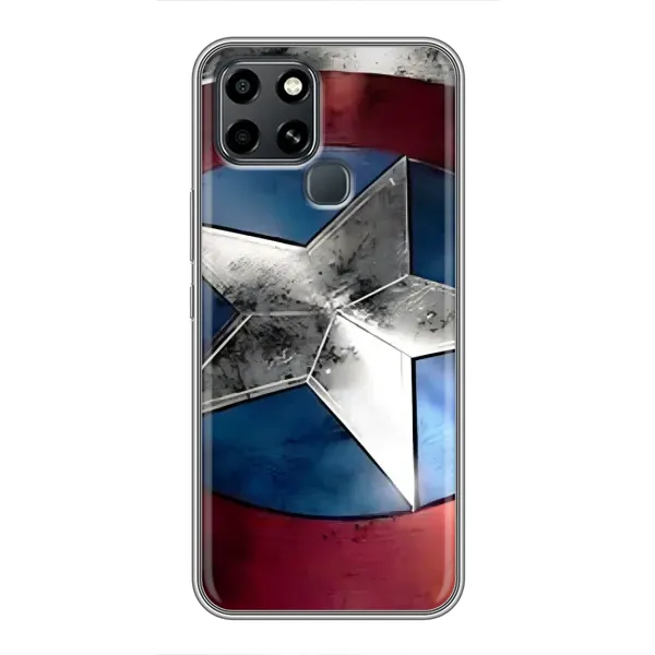 Чехол с рисунком «Щит Капитана Америки» для Infinix Smart 6 Чехол с рисунком «Щит Капитана Америки» для Infinix Smart 6