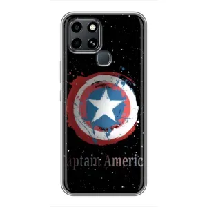 Чохол с Щітом Капітана Америки на Infinix Smart 6 (Щит Капітана)