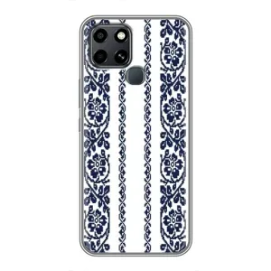Силіконовый Чохол на Infinix Smart 6 з картинкой Вишиванки (Синя вишиванка)