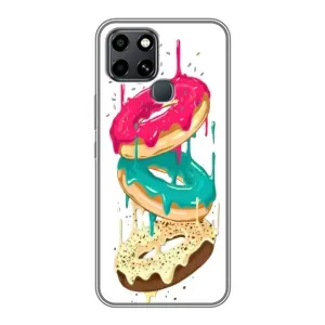Чехол с изображением  вкусной еды для Infinix Smart 6 (Сочные пончики)