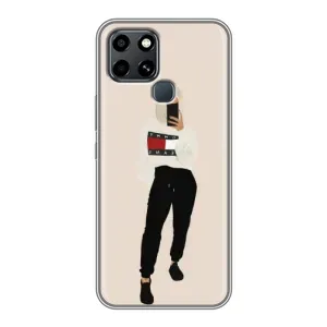 Силіконовый Чохол на Infinix Smart 6 з картинкой Модных девушек (Стильна)