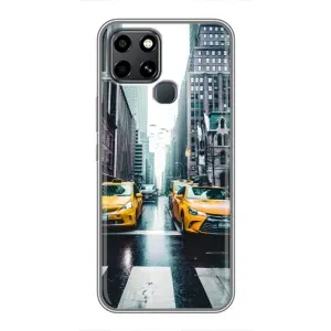 Силиконовый бампер (Работники) на Infinix Smart 6 (Такси)