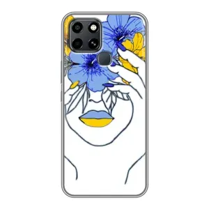 Чохол на Infinix Smart 6 (Український дизайн) (Українка на всю голову)
