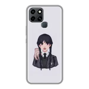 Чехлы с принтом Уэнсдей на Infinix Smart 6 (Вещь Венсдей)