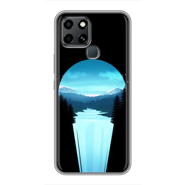 Чехол с рисунком «Синий Водопад» для Infinix Smart 6 Чехол с рисунком «Синий Водопад» для Infinix Smart 6