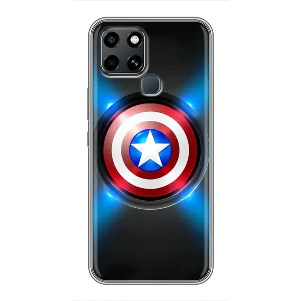 Чехол с рисунком «Яркий Щит Капитана» для Infinix Smart 6 Чехол с рисунком «Яркий Щит Капитана» для Infinix Smart 6