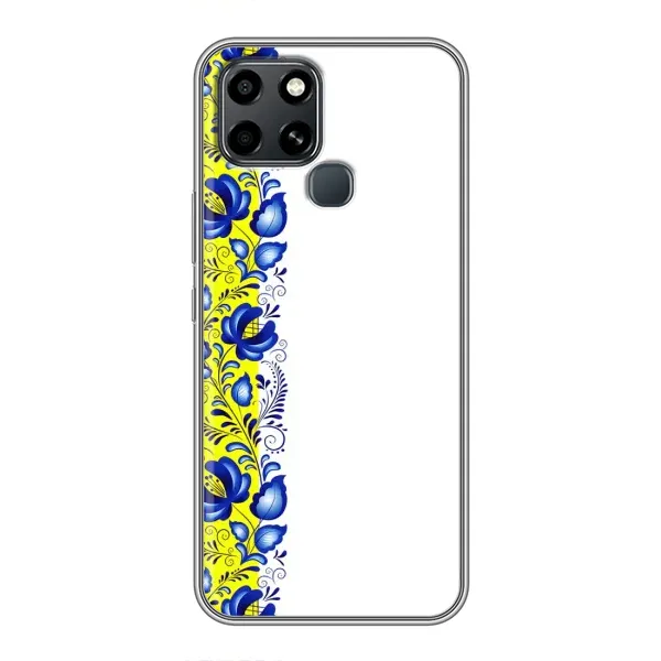 Чехол с рисунком «Желто-синяя вышиванка» для Infinix Smart 6 Чехол с рисунком «Желто-синяя вышиванка» для Infinix Smart 6