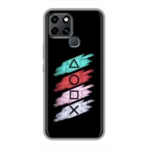 Чехол КИБЕРСПОРТ для Infinix Smart 6 (Значки Sony)