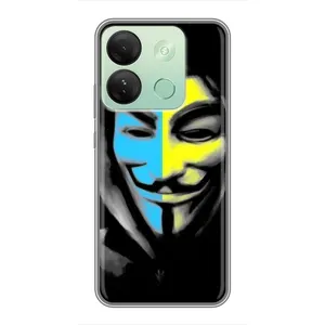 Чехол с Украинской символикой на Инфиникс Смарт 7 ШД (Анонимус патриот)