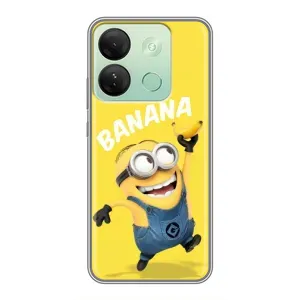 Мультяшный принт на Чехол для Инфиникс Смарт 7 ШД (Banana)