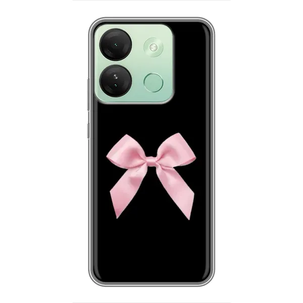 Чехол с рисунком «Бант на черном» для Infinix Smart 7 HD Чехол с рисунком «Бант на черном» для Infinix Smart 7 HD