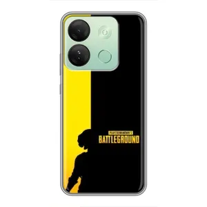 Чехол (TPU) с картинкой "Лого Пабг" на Инфиникс Смарт 7 ШД (Battlegrounds)