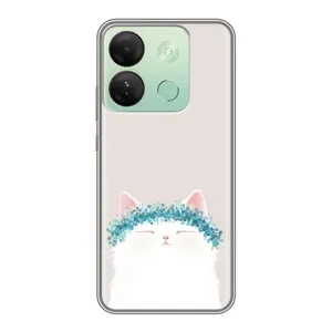 Чехол на тематику: Коты для Infinix Smart 7 HD (Белый котик)