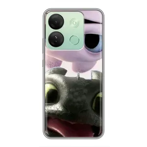 Чехол дракон Беззубик для Infinix Smart 7 HD (Беззубик и Дневная Злость)