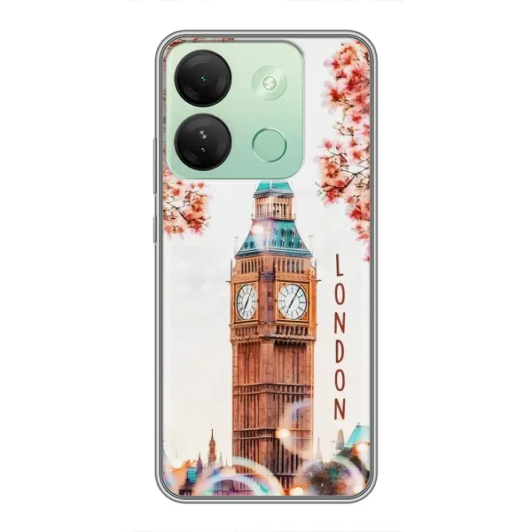 Чехол с рисунком «Часы Лондон» для Infinix Smart 7 HD