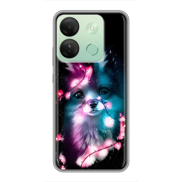 Чехол с рисунком «Черная Лиса» для Infinix Smart 7 HD Чехол с рисунком «Черная Лиса» для Infinix Smart 7 HD