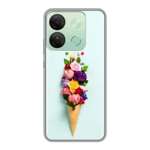 Чохли з тематикою "КВІТИ" на Infinix Smart 7 HD (Квітка-морозиво)