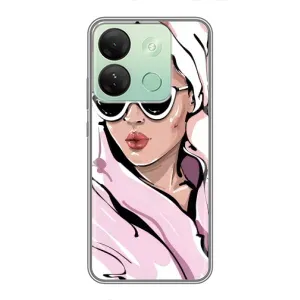 Чохол з картинкою Модні Дівчата Infinix Smart 7 HD (Дівчина в халаті)