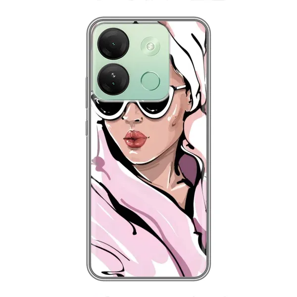 Чехол с рисунком «Девушка в халате» для Infinix Smart 7 HD Чехол с рисунком «Девушка в халате» для Infinix Smart 7 HD