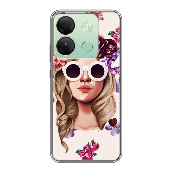 Чехол с рисунком «Девушка в очках» для Infinix Smart 7 HD Чехол с рисунком «Девушка в очках» для Infinix Smart 7 HD